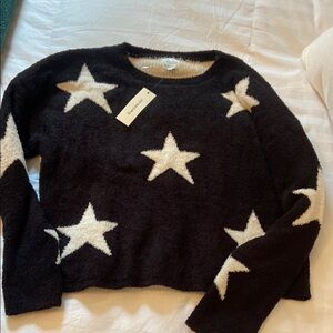 Blue Rain Star Sweater